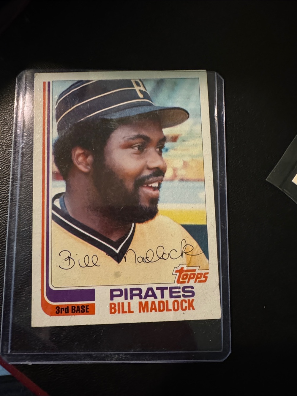 Topps Pirates Bill Madlock Baseball Card - Blue & Yellow